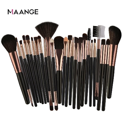 Picture of 25 Pcs/set Makeup Brushes Set Beauty Foundation Power Blush Eye Shadow Brow Lash Fan Lip Face Make Up Brushes for women's fashion
