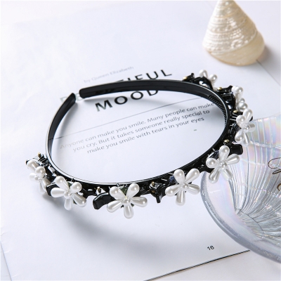 Picture of Fragmented bangs hair finishing artifact hairpin headband net red four-leaf clover new hairpin headband for girls