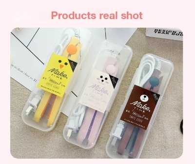 Picture of 2 In 1 Straightening And Curling Iron Mini Hair Straightener Titanium Temperature Usb