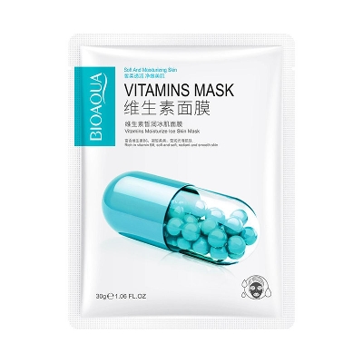 Picture of BIOAQUA Vitamin Mask Moisturized, tight tender face and Ice Muscle Face Sheet Mask for Women