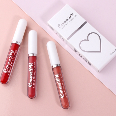 Picture of CmaaDu 3 Pcs/set liquid matte non-stick cup waterproof lipstick set