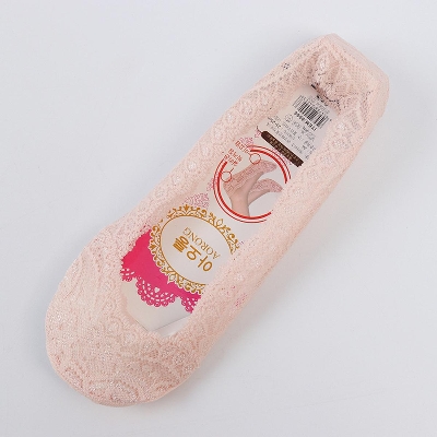 Picture of Lace invisible boat socks stalls spring and summer shallow mouth women's socks silicone anti-slide shop socks