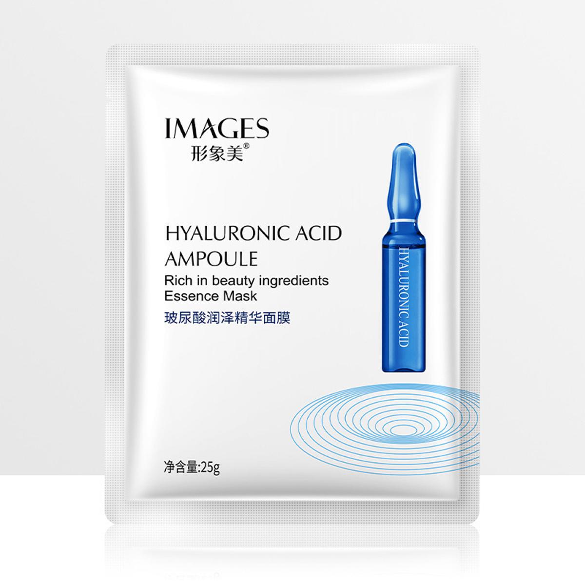 Picture of IMAGES Hyaluronic acid & Nicotinamide ingredients essence face sheet mask- 25g (1 Piece)