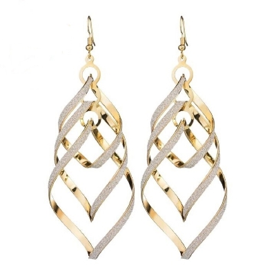 Picture of Elegant Classic Punk Spiral Pendant Drop Earrings Jewelry For Women Jewelry Fashion