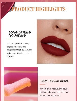 Picture of IMAGIC Parfect Liquid Matte Lip Gloss Lipstick- 7ml