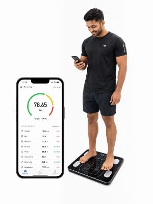 Picture of Grameen Rocket Bluetooth Smart Body Fat Scale – Digital BMI Bathroom Scale with App Connectivity