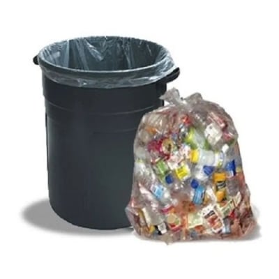 Picture of Transparent Trash/ Bin Bags (25  Pcs) 12 x 16 inch (SMALL SIZE) - Clear