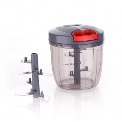 Picture of Large Handy and Compact Chopper for Kitchen Handy Quick Cutter, 6 Blades Stainless Steel, Pull String, Green (900ml) - Kitchen Accessories - Multicolor