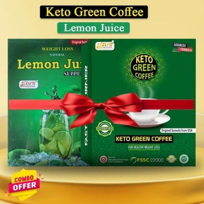 Picture of Keto Green Coffee for Healthy Weight Loss and Lemon Juice suppliment Weight Loss Combo Offer Buy 1 Get 1 Free