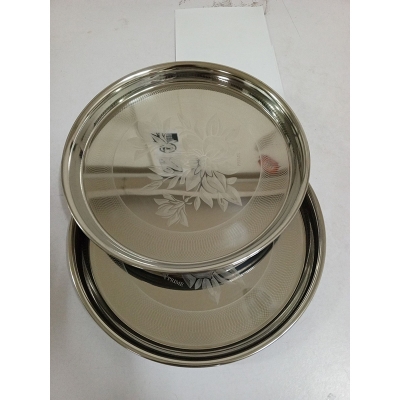 Picture of Stainless Steel High Quality 26cm Plate for Kitchen - Silver