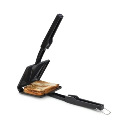 Picture of Sandwich Toaster Non-Stick Gas Sandwich Maker Iron Handle Griller Gas SandwichToaster Snack Sandwich Griller - Multicolor
