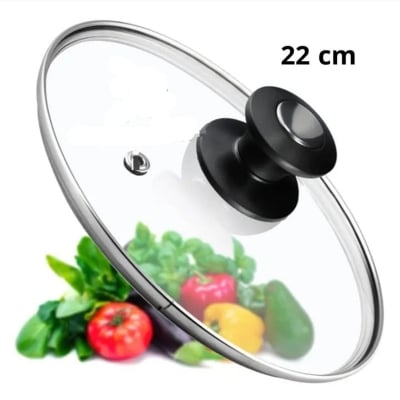 Picture of Glass Lid 22 cm  For Frypan/ Rice Cooker (All Size Available) - Clear