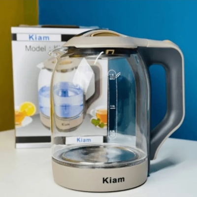 Picture of Kiam Electric Kettle (Glass) BL-002 (1.8Ltr) - Multicolor
