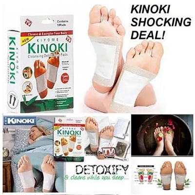 Picture of Kinoki Cleansing Detox Foot Pad - 10 Pads - White