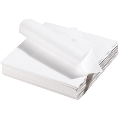 Picture of 100 Pieces White compostable 8x8 (INCH) ruti or parata making or preserving paper - Clear