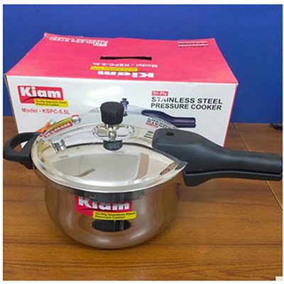 Picture of Kiam Stainless Steel Pressure Cooker KSPC-6.5L (6.5 Liter - Silver