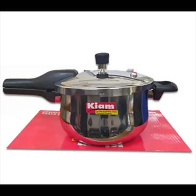 Picture of Kiam Stainless Steel Outer Lid Pressure Cooker KSPC-5.5(5.5 Liter - Silver