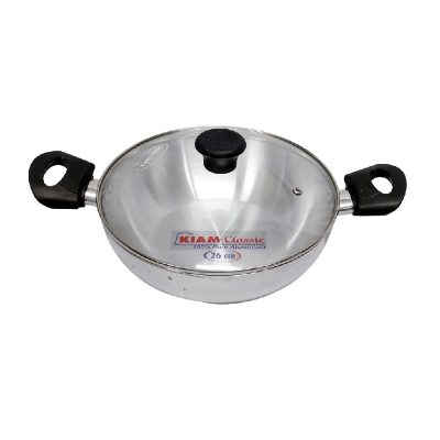 Picture of Alu. Karai with Glass Lid 26 cm - Silver