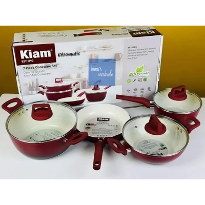 Picture of Kiam 7 Piece Ceramic Coating Granite Non Stick Cookware Set (Induction Bottom