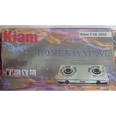 Picture of Kiam Gas Stove Stainless Steel-Double Burner- TSR 2050 (L.P.G) - Multicolor