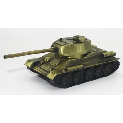 Picture of Retro War Tank Children Toys Home Decorations Metal Tank Model Photography Prop Model Living Room Decoration Iron Crafts - Multicolor