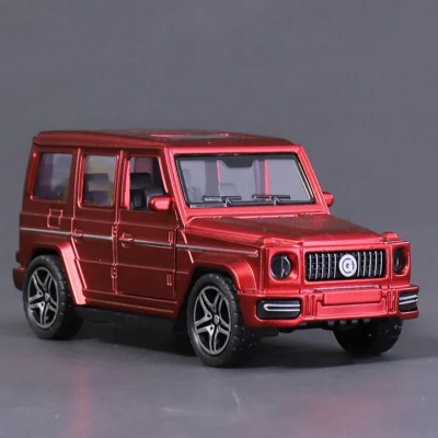 Picture of Mercedes Benz AMG G63 Red 1:36 alloy metal body model toy car for kids boys gift - Multicolor