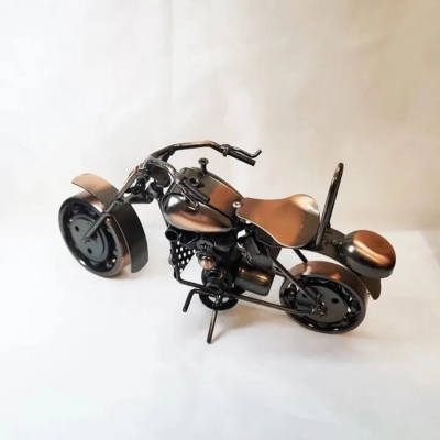 Picture of Bike Showpiece - Infuse Uniqueness Into Your Space With An Intricate Bike Showpiece, A Conversation Starter And Delightful Decor Addition - Multicolor