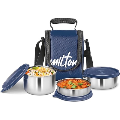 Picture of Milton Tasty Stainless Steel Lunch Box - Multicolor