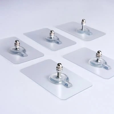 Picture of Nails Poster Seamless Wall Hook (06pc) - Silver