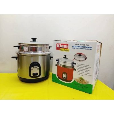 Picture of Kiam Rice Cooker 1.8 Ltr - Double pot (Double Stainless Steel Pot)- SJBS-8802 - Multicolor