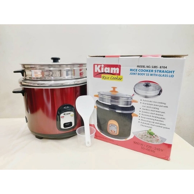 Picture of Kiam Steel Rice Cooker | SJBS-8704 | 1.8L - Multicolor