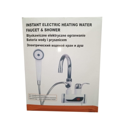 Picture of Electric instant hot water tap with hand shower - Multicolor