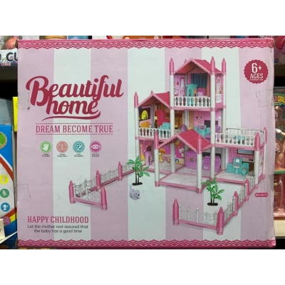 Picture of Beautiful Home Doll House For girls - Pink