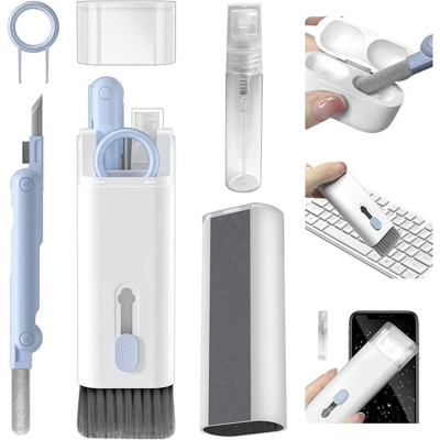 Picture of Q6E Multifunction Cleaning Kit For AirPods Keyboard Clean Kit With Soft Brush Cleaner Pen Kit For Earbud Case Cleaning Tools - Multicolor