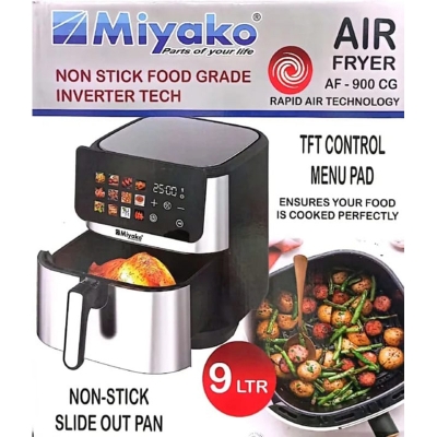 Picture of Miyako Digital Touch Control Panel 9 Ltr Air Fryer AF-900 CG - Black