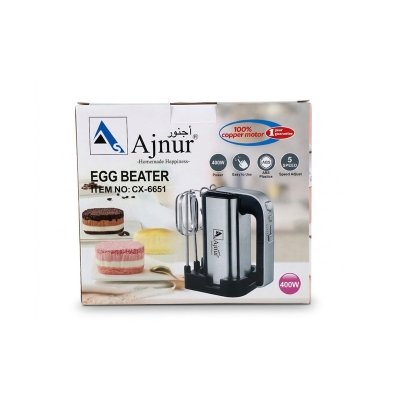 Picture of 400 WATT Ajnur Egg Beater CX-6651/ 1 Year Motor Guarantee - Multicolor