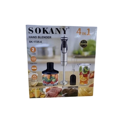 Picture of Sokany Hand Blender | Egg Beater | Grinder | Juicer | SK-1725-4 500W