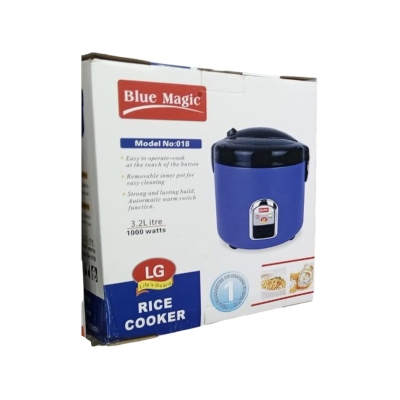 Picture of Blue Magic 032 Rice Cooker Double Pot Red 3.2L - Blue