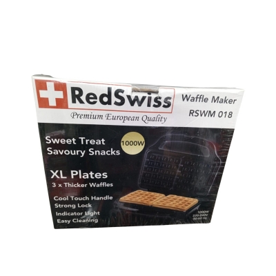 Picture of RedSwiss 3 In 1 Sandwich Maker RSWM-018 with Sandwich Plate, Grill Plate & Waffle Plate - Black