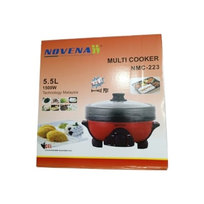 Picture of Novenaii Multi Cooker (Model NMC-223) — 5.5 L / 1500 W (Double Pot) - Orange