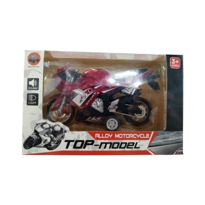 Picture of Aluminium Alloy Die Cast Bike Toy - Red