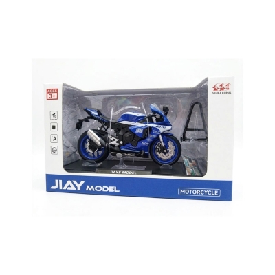 Picture of 【3C VictoryEagle】GC 1/12 R1 Alloy Motorcycle Model Sound Shock Steering Motorcycle Toys For Children Gifts - Blue