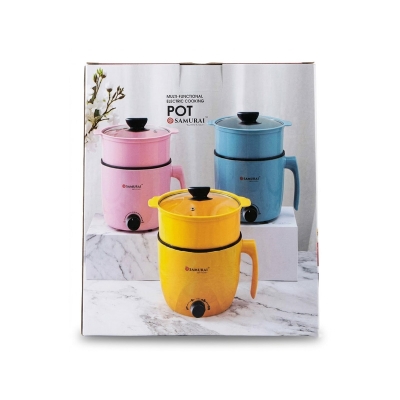 Picture of Multi -Mini -Electric Rice Cooker Cooking 1.8 L. Non-Stick Cooker - Yellow