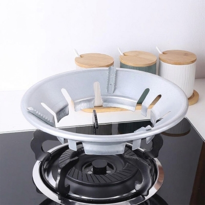 Picture of Gas Stove Rack Energy Saving Wind Shield Bracket 8-Hole universal Windshield Save Gas Cover Kitchen Stove Protector Accessories
