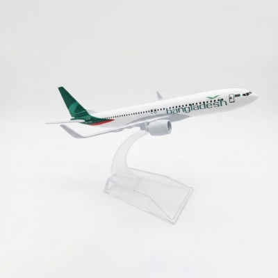 Picture of Bangladesh Airline B737 ,6 inch length Metal Diecast Model - White