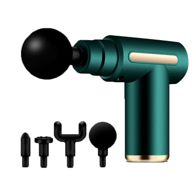 Picture of portable mini massager deep tissue Therapy Rechargeable Mini Gun Massager Body massage, Electric - Black
