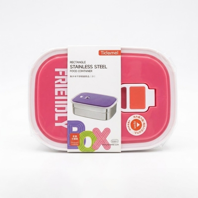 Picture of Pcs Lunchbox food container/Stainless steel/Air tight leak proof/Heavy duty imported quality - Multicolor
