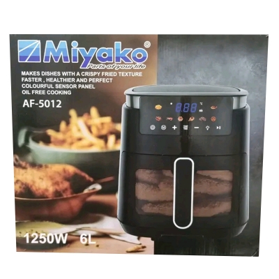 Picture of 6 Liter Miyako Air fryer with Digital display AF -5012 Model - Multicolor