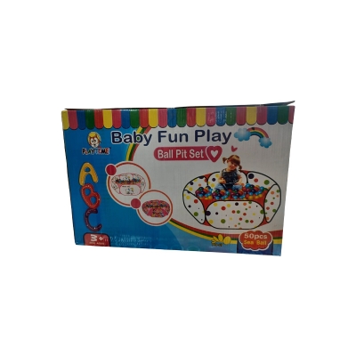 Picture of Plastic Baby Fun Ball Tent House - White - Multicolor