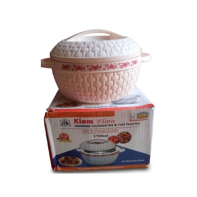 Picture of KIAM Flora Stainless Steel Designer Food Hot pot - 1700 ML - Silver